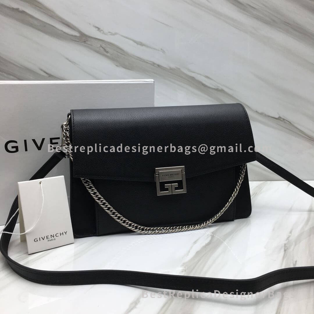Givenchy Medium GV3 Bag In Black Goatskin SHW 29999